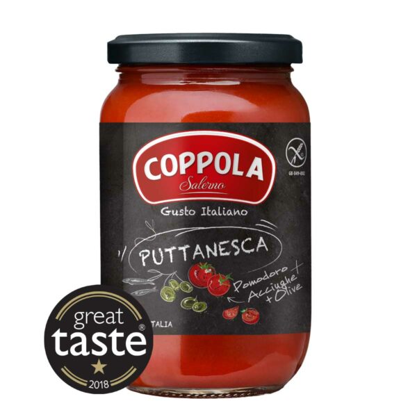 Coppola Sugo Puttanesca mit Oliven und Sardellen (6x350g)